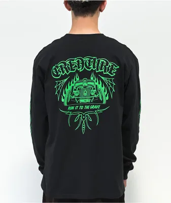 Creature To The Grave Black Long Sleeve T-Shirt