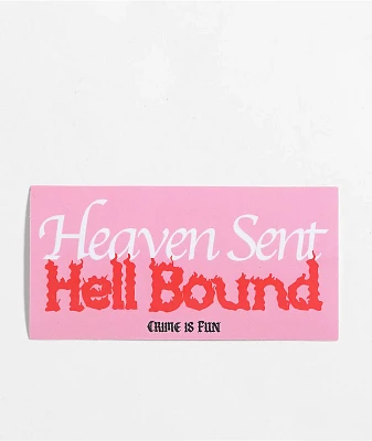Crime Is Fun Born Sinner Sticker