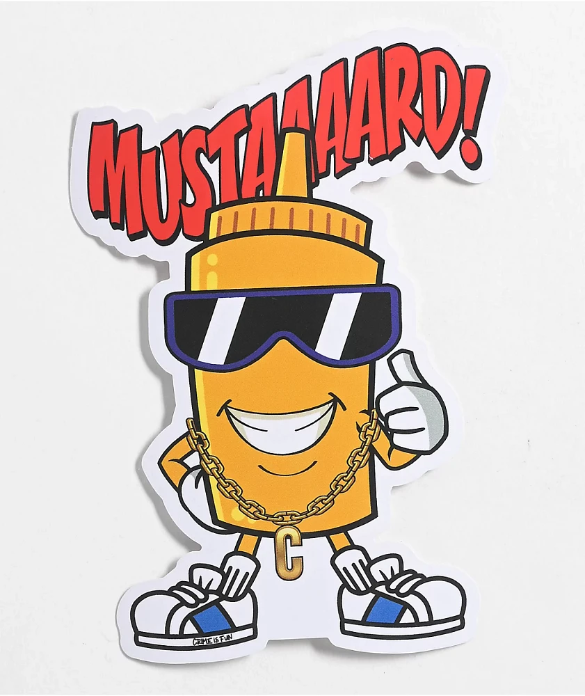 Crime Is Fun On The Beat Sticker