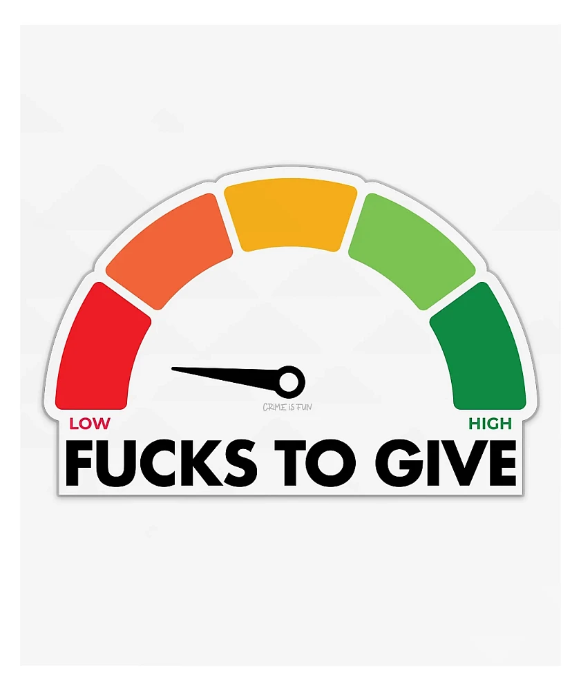 Crime Is Fun Running Low Sticker