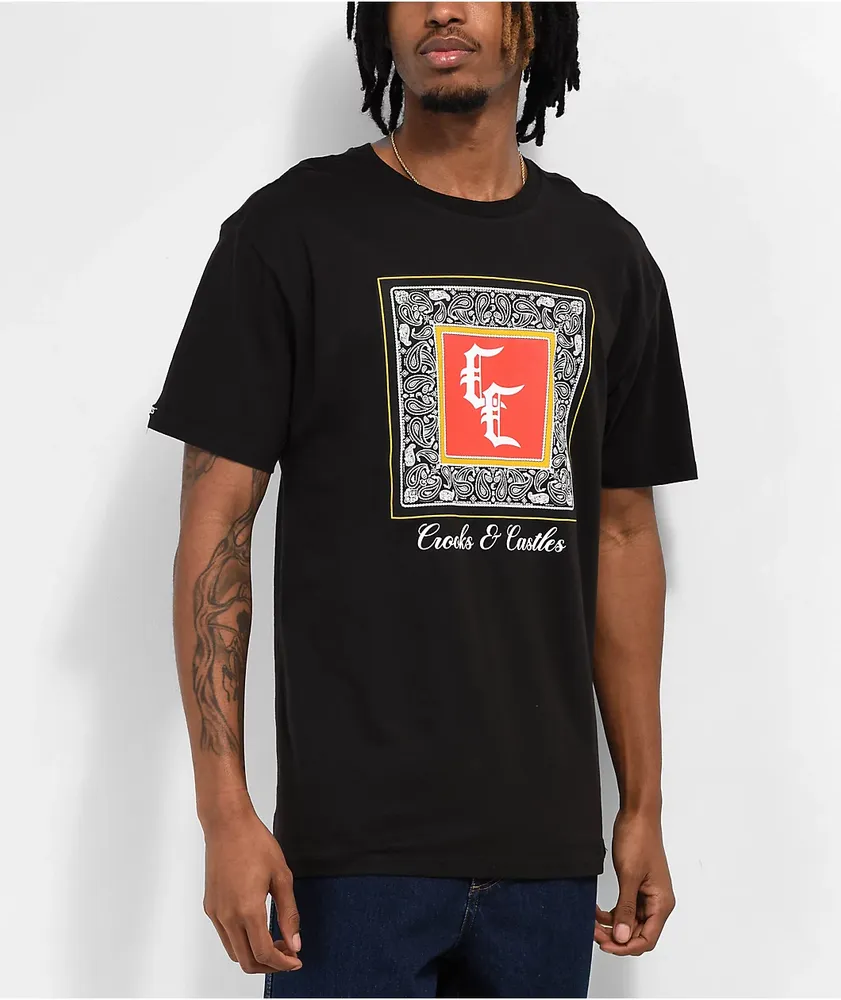 Crooks & Castles Bandana Black T-Shirt