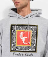 Crooks & Castles Bandana Grey Hoodie