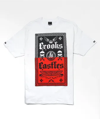 Crooks & Castles Chop Shop White T-Shirt