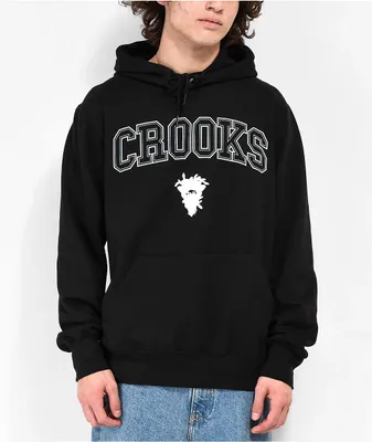 Crooks & Castles Collegiate Black Hoodie