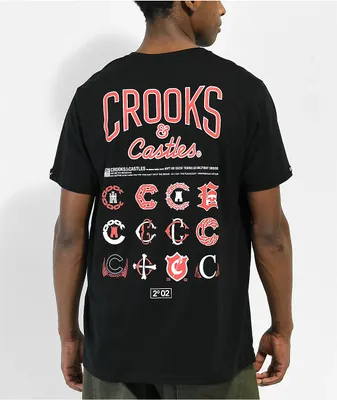 Crooks & Castles Crooks Logo Black T-shirt