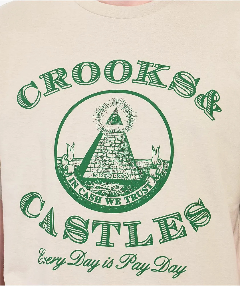 Crooks & Castles Every Day Pay Day Natural T-Shirt