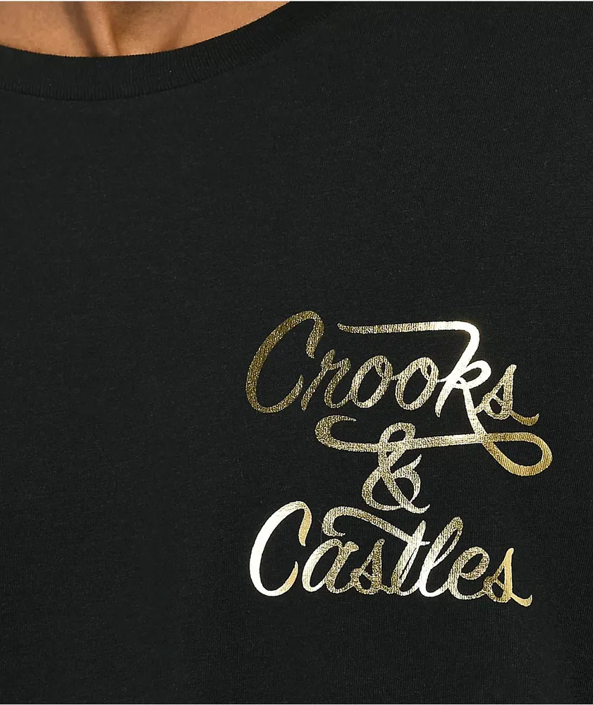 Crooks & Castles Halfway Crooks Black T-Shirt