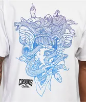 Crooks & Castles Outline Medusa White T-Shirt