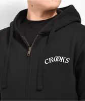 Crooks & Castles Thread On Me Black Zip Hoodie