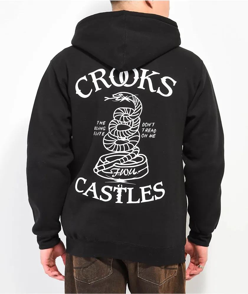 Crooks & Castles Thread On Me Black Zip Hoodie
