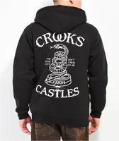 Crooks & Castles Thread On Me Black Zip Hoodie