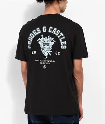 Crooks & Castles Varsity Team Black T-Shirt