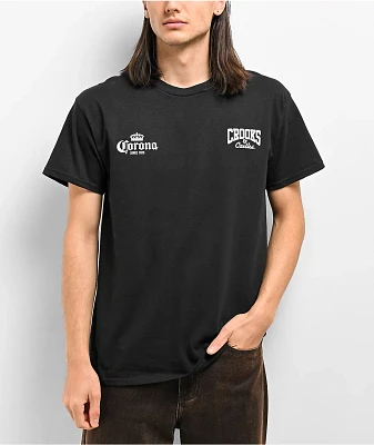 Crooks & Castles x Corona Medusa Black T-Shirt