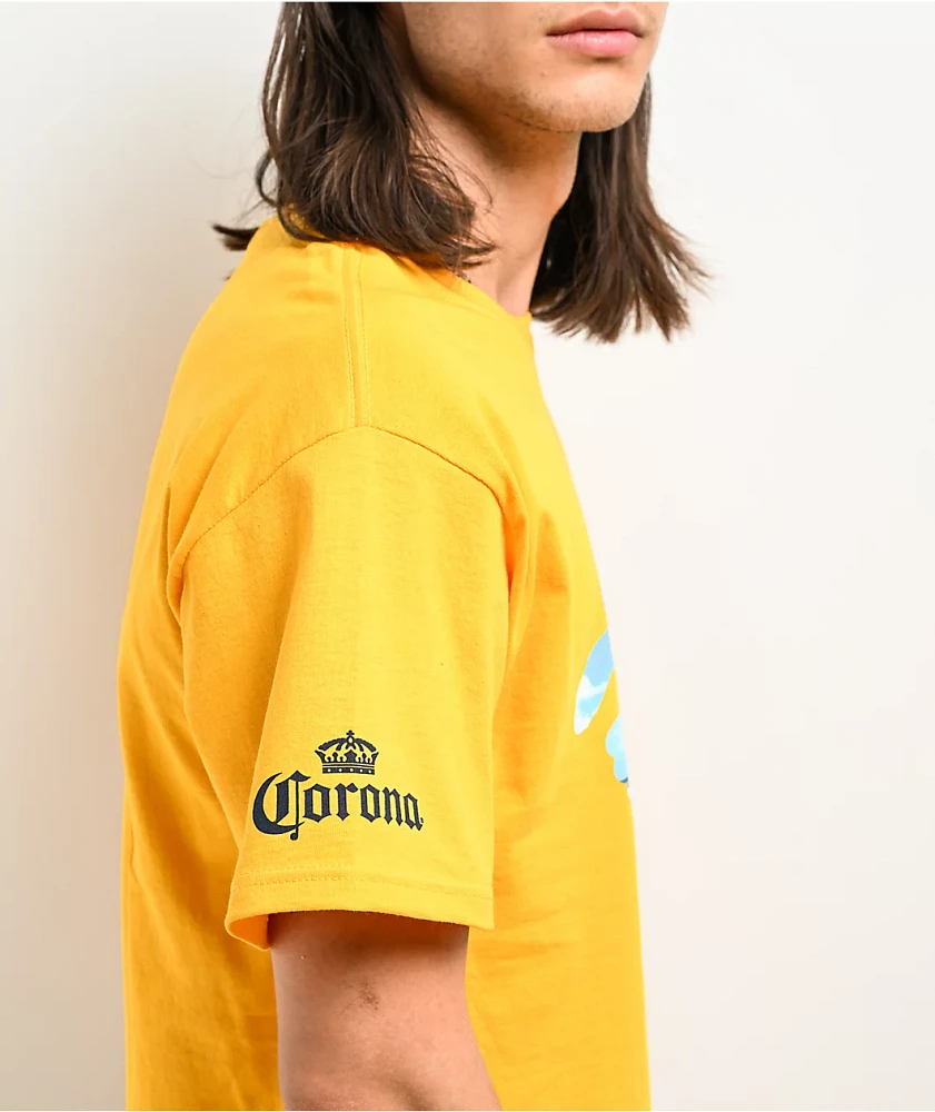 Crooks & Castles x Corona Medusa Vacation Yellow T-Shirt