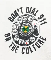 Cross Colours Don't Dial 911 Natural T-Shirt