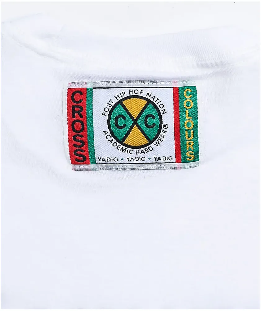 Cross Colours Educate 2 Elevate White T-Shirt