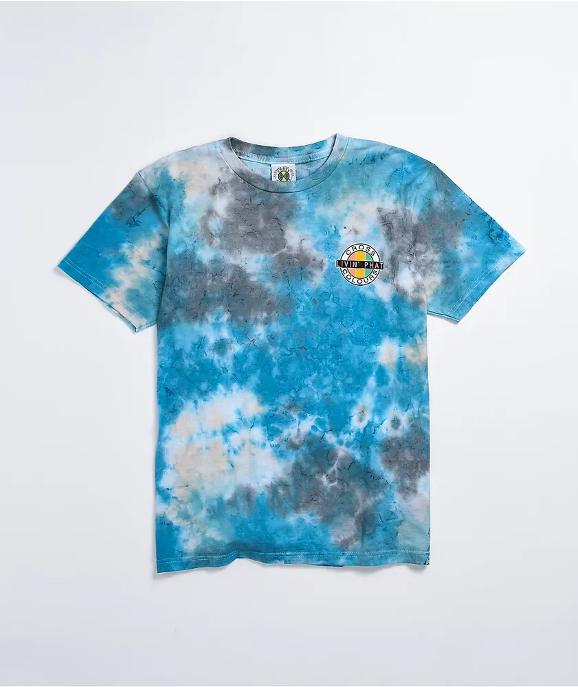 Cross Colours Livin Phat Grey Tie Dye T-Shirt