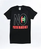 Cross Colours No Justice No Peace Black T-Shirt