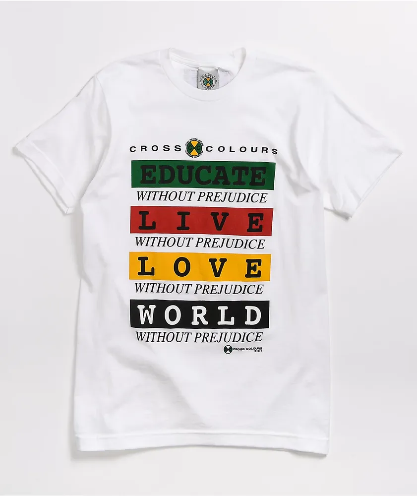 Cross Colours Without Prejudice White T-Shirt