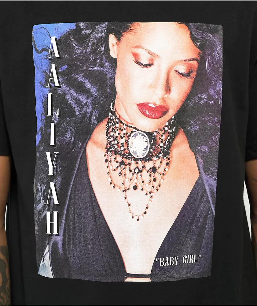 Cross Colours x Aaliyah Baby Girl Black T-Shirt