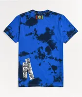 Cross Colours x Tupac All Smiles Blue Tie Dye T-Shirt