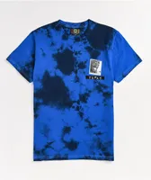 Cross Colours x Tupac All Smiles Blue Tie Dye T-Shirt