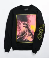 Crunchyroll x Godzilla Cataclysm Black Crewneck Sweatshirt