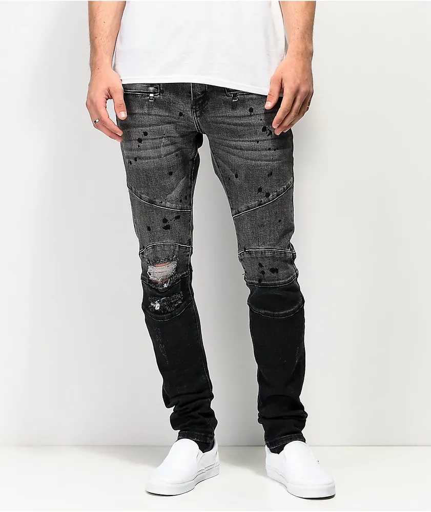 Crysp Denim Montana Black Dip Dye Denim Jeans