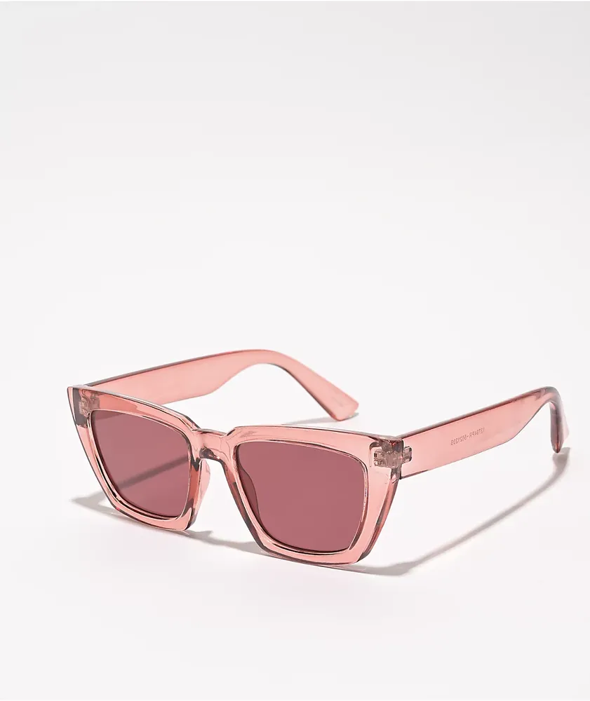 Crystal Rose Cat Eye Sunglasses