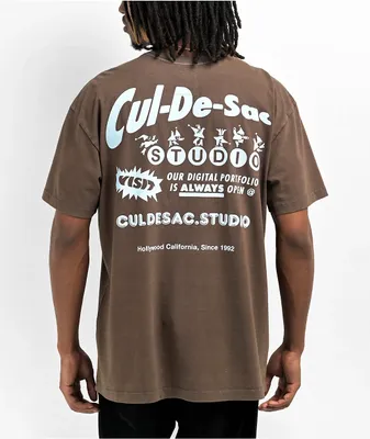 Cul De Sac Portfolio Brown T-shirt