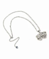 Cyberspace Shop Smile Now Cry Later 18" Silver Chain Necklace