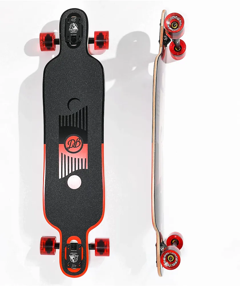 DB Longboards Phase 40" Red Drop Through Longboard Complete