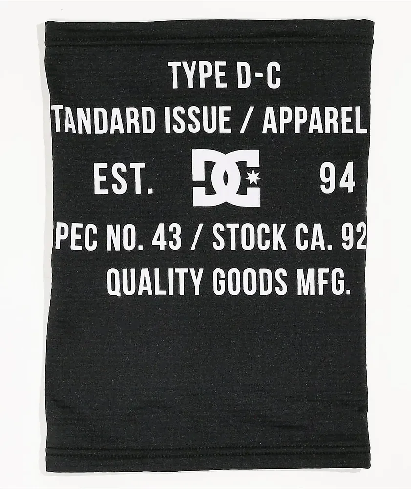 DC Canvas Black Neckwarmer