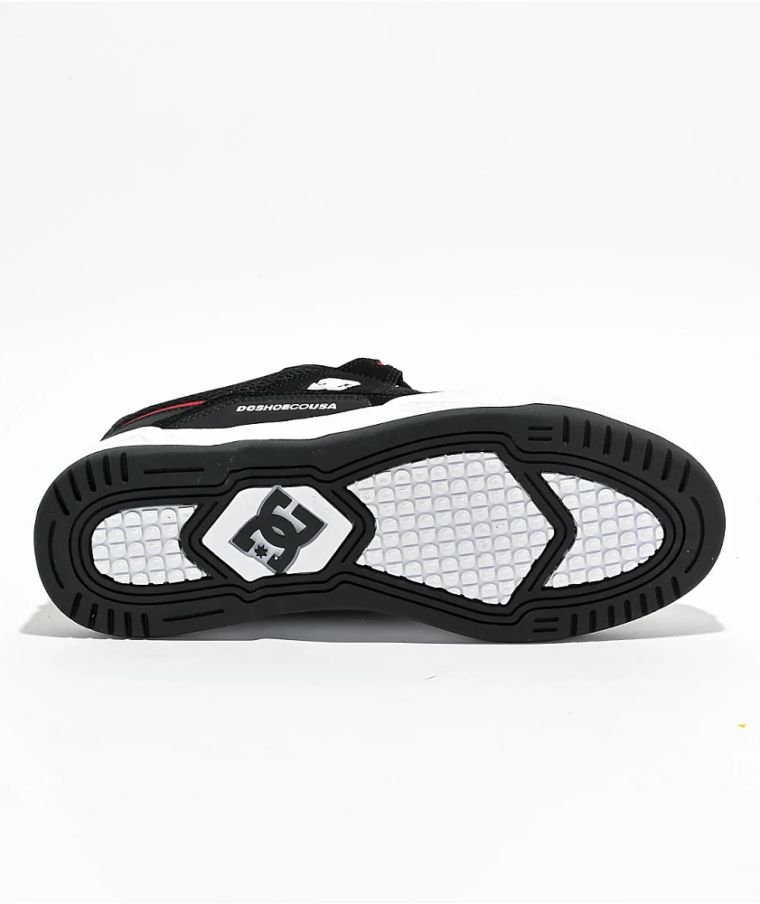 DC Construct Black & White Skate Shoes