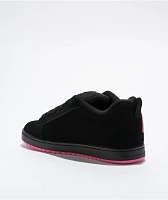 DC Court Graffik Black & Pink Skate Shoes