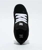 DC Kids' Court Graffik Black & White Skate Shoes