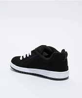 DC Kids' Court Graffik Black & White Skate Shoes