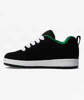 DC Kids Court Graffik Black & Kelly Green Skate Shoes