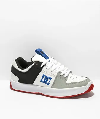 DC Kids Lynx Zero White & Blue Skate Shoes