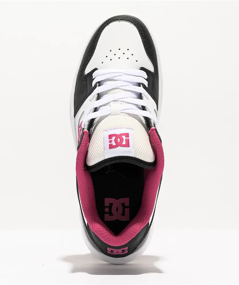 DC Manteca 4 Black, White & Pink Platform Shoes