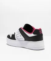 DC Manteca 4 Black, White & Pink Platform Shoes
