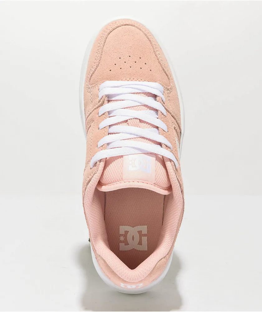 DC Manteca Pink & White Platform Shoes