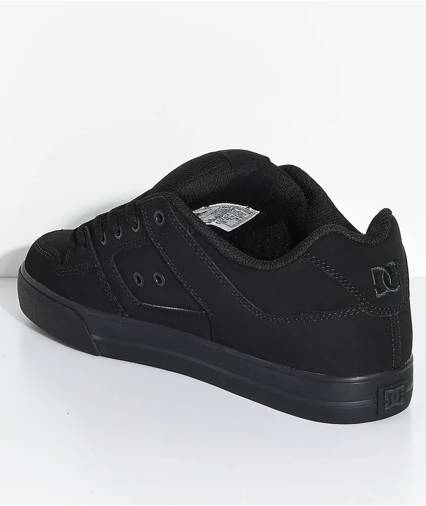 DC Pure Black & Pirate Black Skate Shoes