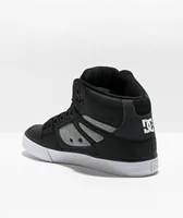 DC Pure High Black & Grey Skate Shoes 