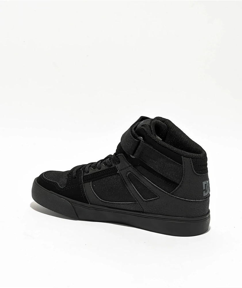 DC Pure High Top Black &  Skate Shoes