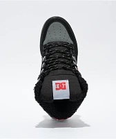 DC Pure Wc Wnt Black, Red, & Grey High Top Shoes