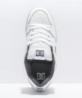 DC Pure White & Battleship Skate Shoes