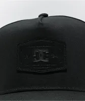 DC Reynotts Black 6 Panel Snapback Hat