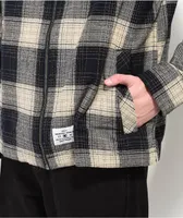 DC Trapper Black & Khaki Plaid Flannel Jacket