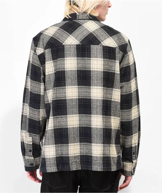 Dickies Oversized Tan Plaid Flannel Jacket